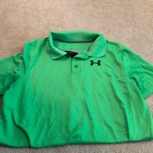 Kids XL green polo